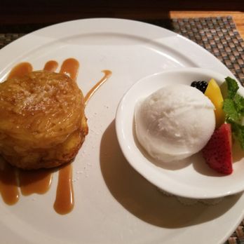 Sushi Den - Upside down pineapple with lychee ice cream... was okay, need to try other desserts. - Japanese Near Me - Denver, Colorado Sushi Den - Upside down pineapple with lychee ice cream... was okay, need to try other desserts. - Japanese Near Me - Denver, Colorado