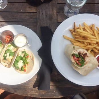 Masters Lounge - Fish Tacos ($16) and Turkey Wrap ($17) - Masters Lounge at Bear Mountain Resort - Lounges Near Me - Victoria, British Columbia