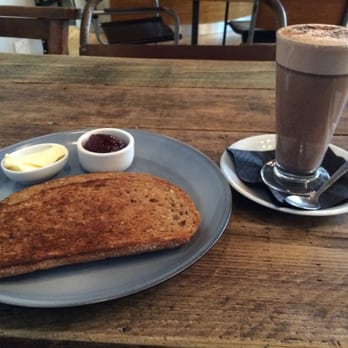 Pokusevski + Catena - My breakfast - hot choc and toast - Wine Bars Near Me - Salford, XGM