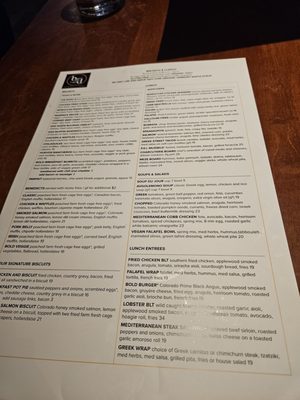 Menu photo 1 Bold Restaurant and Bar Breckenridge, CO