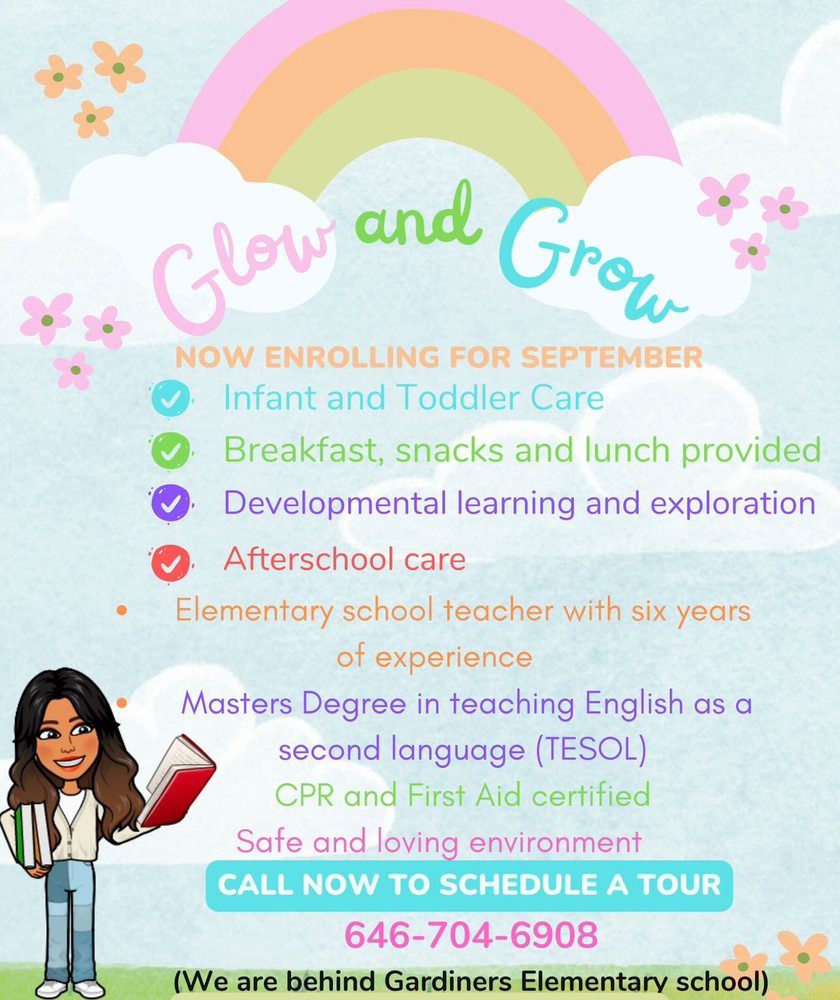 GLOW AND GROW DAYCARE Updated May 2024 37 Club Ln, Levittown, New