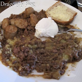Cafe Source Too - Attempt to make mince & tatties more like stovies by mashing it up together (ordered stovies) - Gastropubs Near Me - Glasgow, GLG