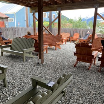 Klondike Brewing - Outdoor patio area - Breweries Near Me - Skagway, Alaska Klondike Brewing - Outdoor patio area - Breweries Near Me - Skagway, Alaska