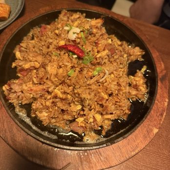 Adam's Chicken & Pocha - fried rice with pure bacon pieces that packed full-force flavor! - Korean Near Me - Flushing, New York Adam's Chicken & Pocha - fried rice with pure bacon pieces that packed full-force flavor! - Korean Near Me - Flushing, New York