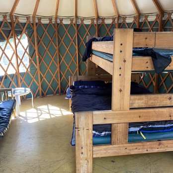 Lakeshore East - Inside Yurt 20 - Campgrounds Near Me - Lakehead, California Lakeshore East - Inside Yurt 20 - Campgrounds Near Me - Lakehead, California
