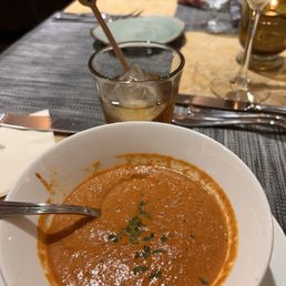 Tomato bisque soup was delicious.
