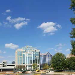 The Top - view of the building. The top is the penthouse and patios