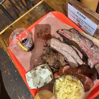 Terry Black's Barbecue - Tray of food - Barbeque Near Me - Austin, Texas Terry Black's Barbecue - Tray of food - Barbeque Near Me - Austin, Texas