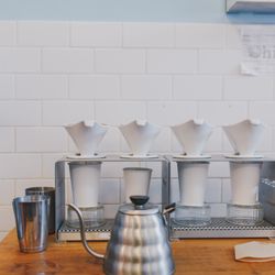Cherbourg Bakery - Pour over coffee method.