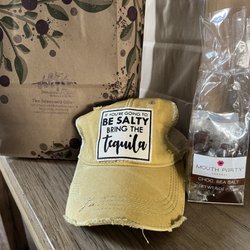 The Seasoned Olive - Hat and dark chocolates