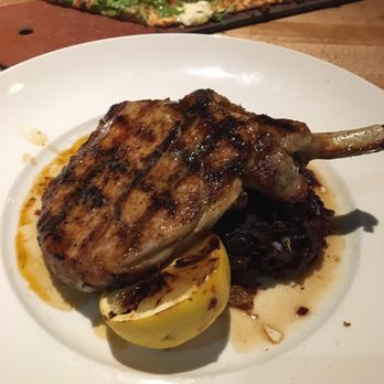 Seasons 52 - Wood-Grilled Dry-Rubbed Pork Chop* Pesto Chicken and Fresh Mozzarella - Seafood Near Me - Birmingham, Alabama Seasons 52 - Wood-Grilled Dry-Rubbed Pork Chop* Pesto Chicken and Fresh Mozzarella - Seafood Near Me - Birmingham, Alabama