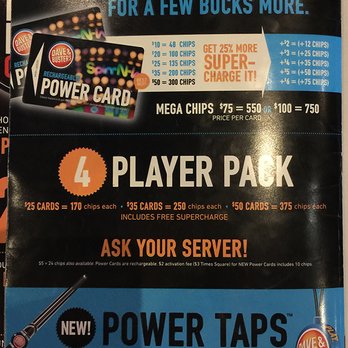 Dave & Buster's Orange - Menu - Power Card - 12/26/17 - American Near Me - Orange, California Dave & Buster's Orange - Menu - Power Card - 12/26/17 - American Near Me - Orange, California