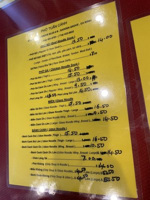 Menu photo 7 Pho Tuan Canh Garden Grove, CA