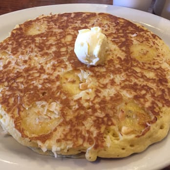 Stacks - Banana macadamia nut coconut pancakes, short stack (~$9) - Breakfast & Brunch Near Me - Menlo Park, California Stacks - Banana macadamia nut coconut pancakes, short stack (~$9) - Breakfast & Brunch Near Me - Menlo Park, California