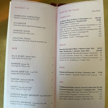 Overstory - Menu - Cocktail Bars Near Me - New York, New York
