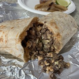 Carne asada super burrito Carne asada super burrito