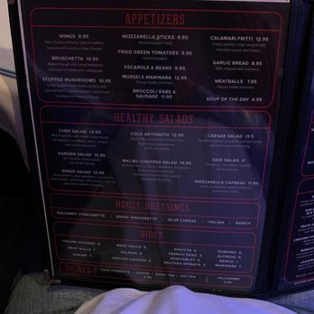 Casa Calamari - Menu - Italian Near Me - Surfside Beach, South Carolina