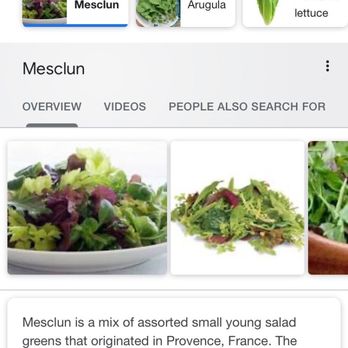 Frontier by Alamo - This is what mesclun mix is ! Not shredded pale green lettuce ! - Barbeque Near Me - Richmond, Virginia Frontier by Alamo - This is what mesclun mix is ! Not shredded pale green lettuce ! - Barbeque Near Me - Richmond, Virginia