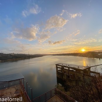River City Grille - Outdoor dining view at sunset. - American Near Me - Marble Falls, Texas River City Grille - Outdoor dining view at sunset. - American Near Me - Marble Falls, Texas