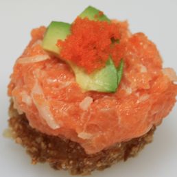 Spicy Salmon Onion Rice Cake