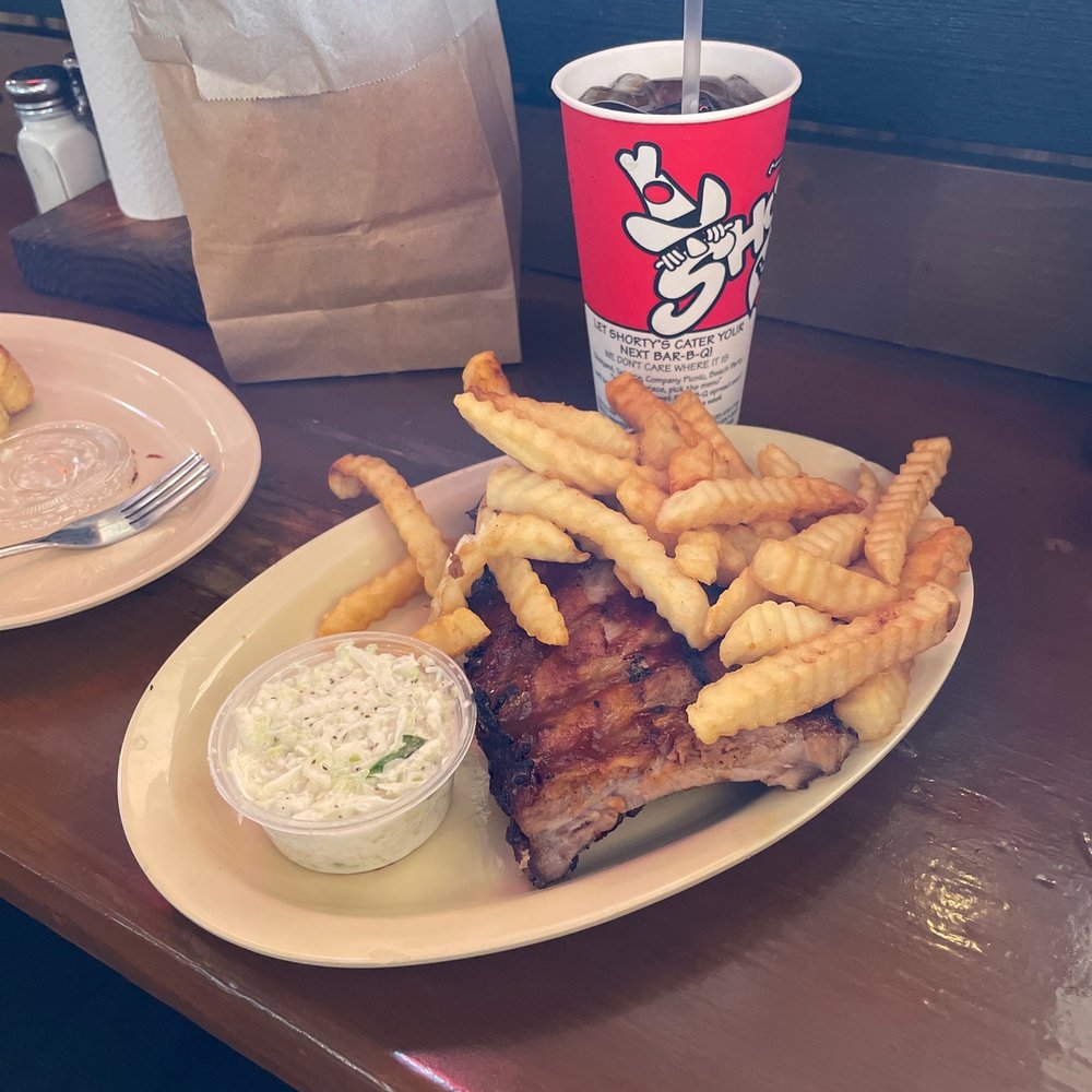 Shorty's BBQ - 1/2 rack Baby back ribs - Southern Near Me - Miami, Florida Shorty's BBQ - 1/2 rack Baby back ribs - Southern Near Me - Miami, Florida