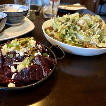 Acu Bistro Bar - Beet Salad and Acu House Salad - Mediterranean Near Me - San Antonio, Texas Acu Bistro Bar - Beet Salad and Acu House Salad - Mediterranean Near Me - San Antonio, Texas