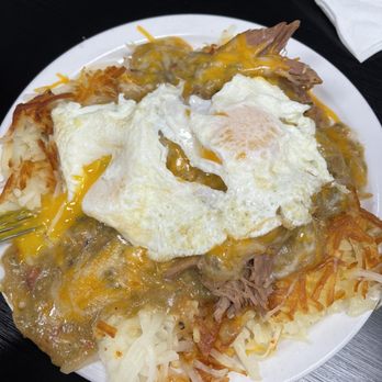 Weck's - Carnitas Plate with green Chile - Breakfast & Brunch Near Me - Las Cruces, New Mexico