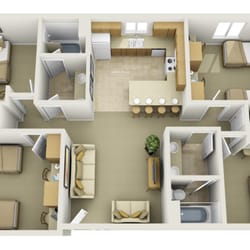 Village On the Parkway - 3D Floor plan
