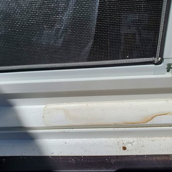Anlin Windows & Doors - 2nd window water stain in sill after rain - Windows Installation Near Me - Clovis, California Anlin Windows & Doors - 2nd window water stain in sill after rain - Windows Installation Near Me - Clovis, California