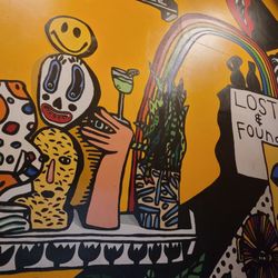 Lost & Found OTR - The patio wall pretty well sums up the eclectic vibe of Lost & Found.