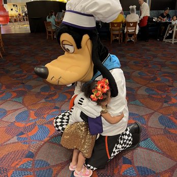 Chef Mickey's - My daughter hugging chef goofy - American Near Me - Lake Buena Vista, Florida Chef Mickey's - My daughter hugging chef goofy - American Near Me - Lake Buena Vista, Florida