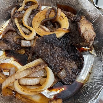Dominican Restaurant - Onion steak(Bistec encebollado)  was burned - Dominican Near Me - Uniondale, New York