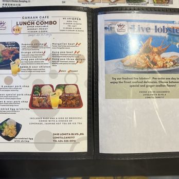 Canaan Cafe - Menu - Taiwanese Near Me - Lomita, California