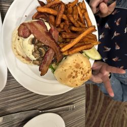 The Provinces - Burger with sweet potato fries