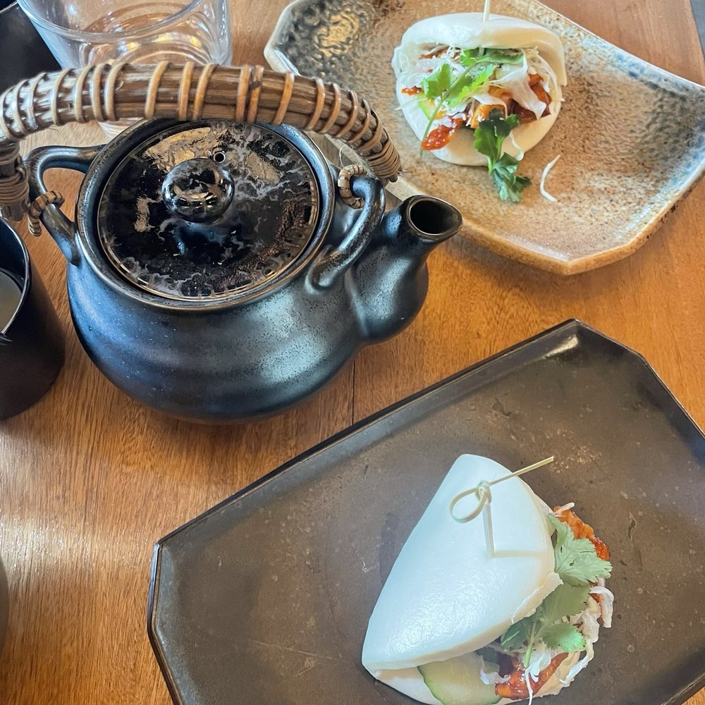 Obon Sushi Bar Ramen - Jackfruit Bao Bun with some hot tea - Sushi Bars Near Me - Phoenix, Arizona