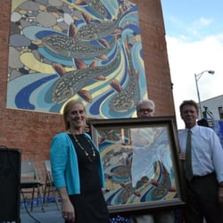 Art Spot - Cool Waters, Mural -- in Waterbury, Connecticut.