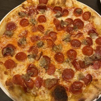 Pizza Rock - Classic Pepperoni with added sausage - Pizza Near Me - Henderson, Nevada Pizza Rock - Classic Pepperoni with added sausage - Pizza Near Me - Henderson, Nevada