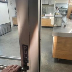 Door locked before closing time
