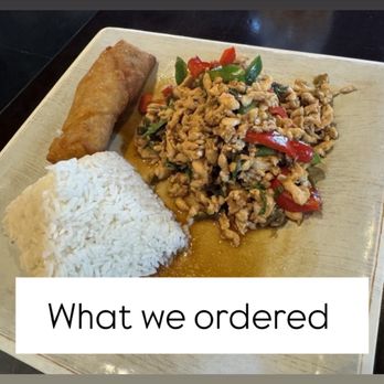 Thailicious Cuisine and Bar - What we wanted (and ordered from them before) - Thai Near Me - Southlake, Texas