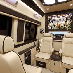 Angel City Limo - Ultra Luxury Jet Sprinter for 6 passengers. Sprinter Van Service in LA. Angel City Limo