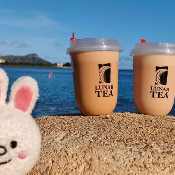 Lunar Tea - Cony enjoyed Brown Sugar Milk Tea and Roasted Oolong Milk Tea! - Coffee & Tea Near Me - Honolulu, Hawaii