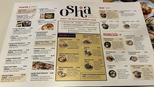 Menu photo 3 Osha Thai Kitchen Houston, TX