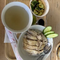 hainan chicken rice combo meal