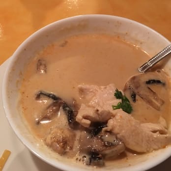Nara Thai - Tom ka gai soup very tasty. Chicken and coconut soup. - Thai Near Me - Houston, Texas Nara Thai - Tom ka gai soup very tasty. Chicken and coconut soup. - Thai Near Me - Houston, Texas