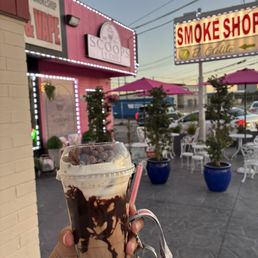Coco Puff Latte in front of store Coco Puff Latte in front of store