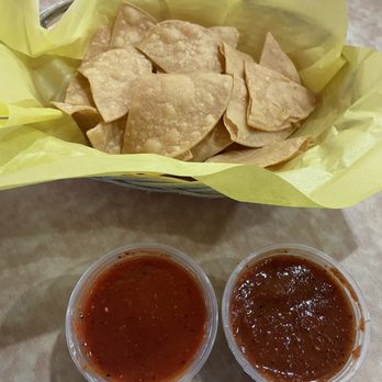 El Merendero - Complimentary Chips & Salsa. Two reds and 1 green salsa to try. - Mexican Near Me - Pomona, California El Merendero - Complimentary Chips & Salsa. Two reds and 1 green salsa to try. - Mexican Near Me - Pomona, California