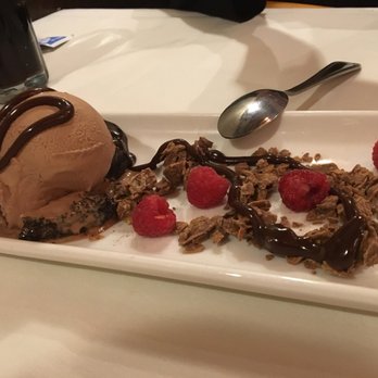 Mandarin Restaurant - Chocolate fallen angel cake with Nutella ice cream and raspberries. - Chinese Near Me - Bountiful, Utah Mandarin Restaurant - Chocolate fallen angel cake with Nutella ice cream and raspberries. - Chinese Near Me - Bountiful, Utah