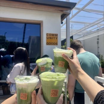 Community Goods - Matcha latte with cream top - Coffee & Tea Near Me - Los Angeles, California Community Goods - Matcha latte with cream top - Coffee & Tea Near Me - Los Angeles, California