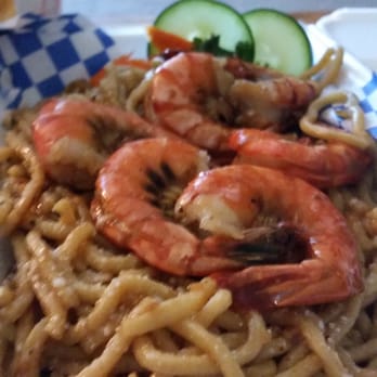 Blue Saigon - Garlic noodles with shrimp. - Asian Fusion Near Me - Pittsburg, California Blue Saigon - Garlic noodles with shrimp. - Asian Fusion Near Me - Pittsburg, California