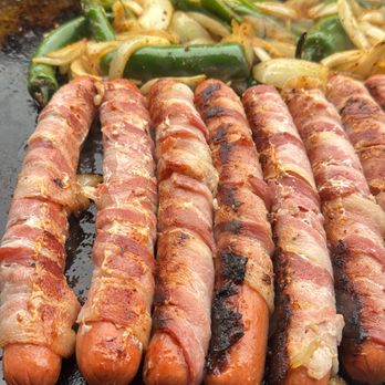 Rooster's Rolling BBQ - Bacon Wrapped Hot Dogs - Caterers Near Me Rooster's Rolling BBQ - Bacon Wrapped Hot Dogs - Caterers Near Me